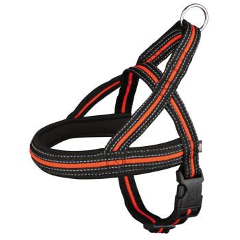 ARDEBO.de Trixie Fusion Geschirr, L-XL: 68-88 cm/35 mm, schwarz/orange