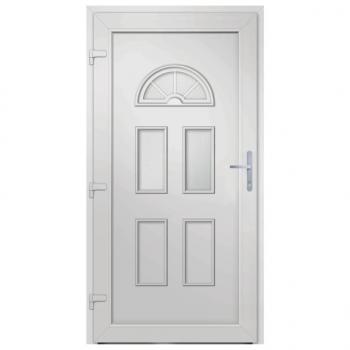 Haustür Weiß 98x208 cm PVC