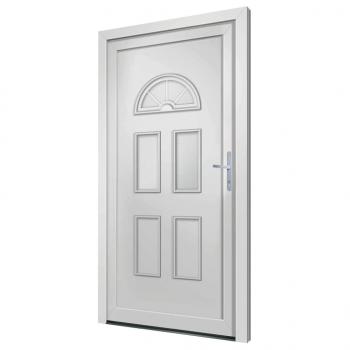 Haustür Weiß 88x208 cm PVC