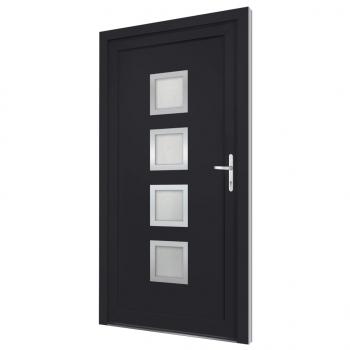 Haustür Anthrazit 98x200 cm PVC