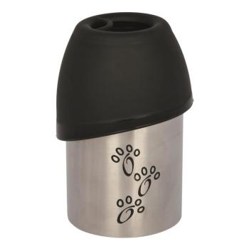 ARDEBO.de Trixie Reisetrinkflasche Edelstahl mit Kunststofftrinknapf 300 ml