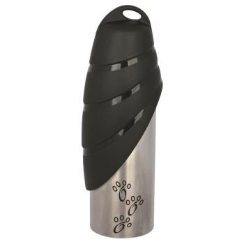 ARDEBO.de Trixie Reisetrinkflasche Edelstahl mit Kunststofftrinknapf 750 ml