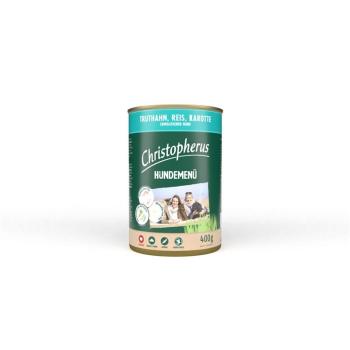 ARDEBO.de Christopherus Dose Menue Adult mit Truthahn, Reis, Karotte 400g