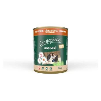 ARDEBO.de Christopherus Dose Menue Adult mit Wildschwein, Süßkartoffel, Cranberry 800g