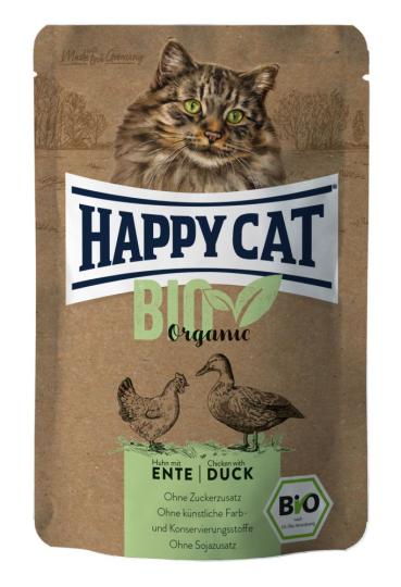 ARDEBO.de Happy Cat Bio Pouch Huhn & Ente 85g