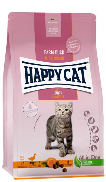 ARDEBO.de Happy Cat Young Junior Land Ente 1,3kg