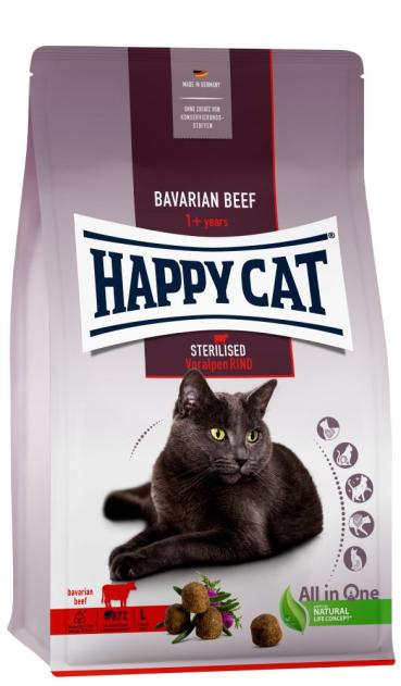 ARDEBO.de Happy Cat Sterilised Adult Voralpen Rind 300g