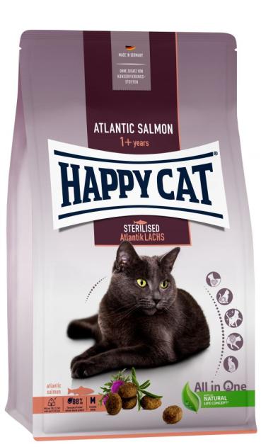 ARDEBO.de Happy Cat Sterilised Adult Atlantik Lachs 300g