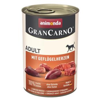 ARDEBO.de Animonda Dog GranCarno Adult mit Geflügelherzen 400g