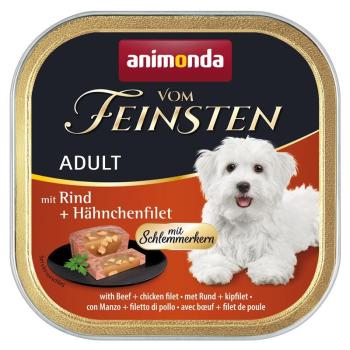 ARDEBO.de Animonda Dog vom Feinsten Adult Schlemmerkern mit Rind & Hähnchenfilet 150g
