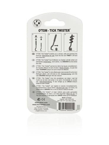 Tick Twister by OTom Zeckenhaken 2 Stück Farbe orange in Blisterverpackung