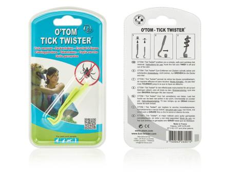 Tick Twister by OTom Zeckenhaken 2 Stück Farbe grün in Blisterverpackung