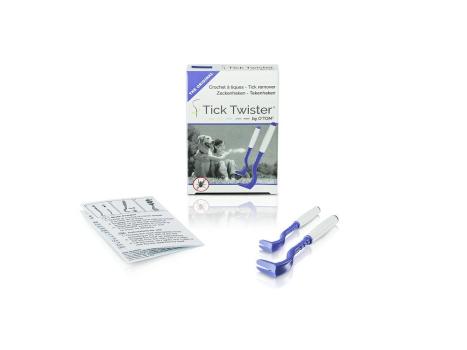 Tick Twister by OTom Zeckenhaken mit Silikongriff 2 Stück Multicolor im Karton