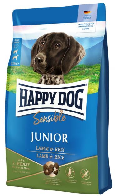 ARDEBO.de Happy Dog Sensible Junior Lamm & Reis 4 kg