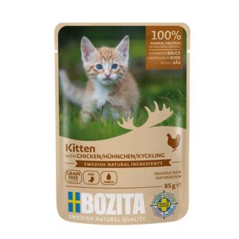 ARDEBO.de Bozita Häppchen in Sauce mit Hühnchen für Kitten 85 g