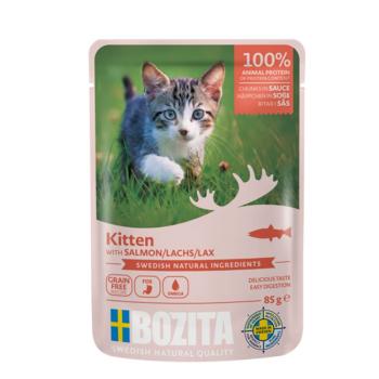 ARDEBO.de Bozita Häppchen in Sauce mit Lachs für Kitten 85 g
