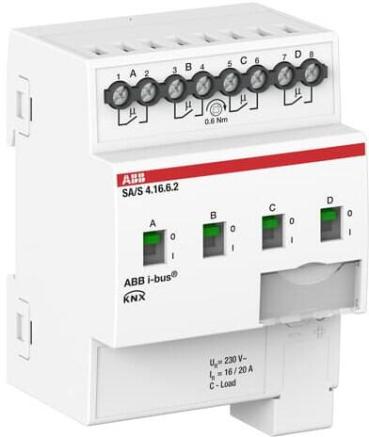 ARDEBO.de ABB SA/S4.16.6.2 Schaltaktor, 4fach, 16A, C-Last (2CDG110270R0011)