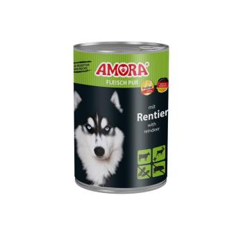 ARDEBO.de AMORA Dog Fleisch Pur mit Rentier 400g
