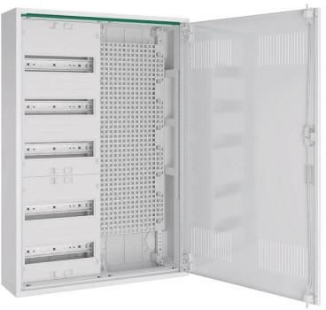 ARDEBO.de ABN ABNRM205M01 Feldverteiler AP, 160mm, mit Lüftungstüre, 5 Reihen, REG Mediafeld LexCom