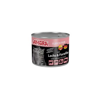 ARDEBO.de AMORA Cat Fleisch Pur mit Lachs & Forelle 200g