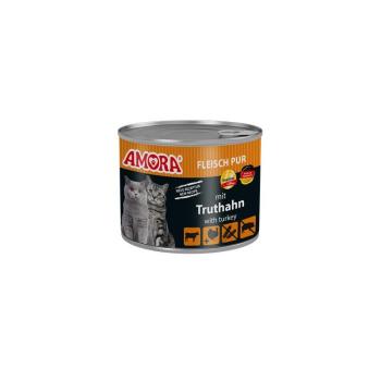 ARDEBO.de AMORA Cat Fleisch Pur mit Truthahn 200g