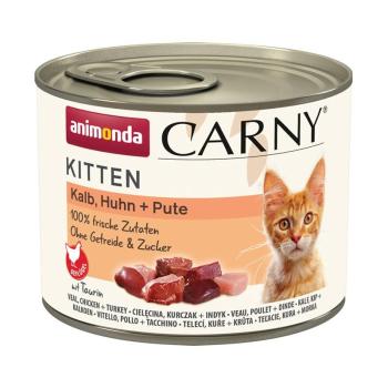 ARDEBO.de Animonda Cat Carny Kitten Kalb, Huhn & Pute 200g