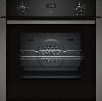 ARDEBO.de Neff B1ACE2AG3 N50 A+ Einbaubackofen, 59,4 cm breit, 71 L, Kindersicherung, Pizzafunktion, Schnellaufheizen, 7 Heizarten, Graphite-Grey
