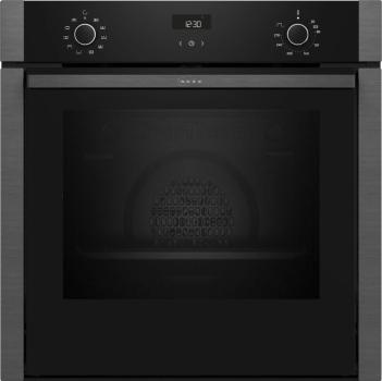 ARDEBO.de Neff B3ACE2AG3 N50 A+ Einbaubackofen, 59,4 cm breit, 71 L, 7 Heizarten, Drehwähler, Grillfunktion, Kindersicherung, Hide Tür, Graphite-Grey