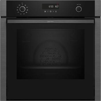 ARDEBO.de Neff B6ACH7AG3 N50 A+ Einbaubackofen, 59,4 cm breit, 71 L, Pyrolyse, 8 Heizarten, Drehwähler, Grillfunktion, Kindersicherung, Hide Tür, Graphite-Grey
