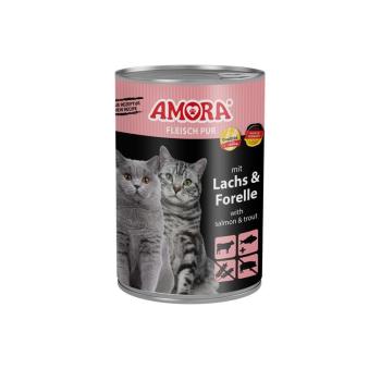 ARDEBO.de AMORA Cat Fleisch Pur mit Lachs & Forelle 400g