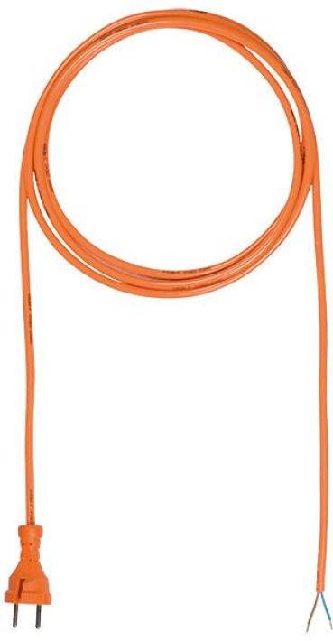 ARDEBO.de Bachmann H05BQ-F Zuleitung, 2x1,00mm², 5m, orange (244.876)