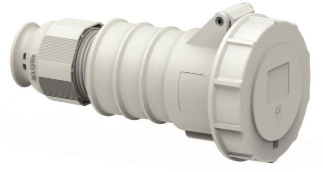 ARDEBO.de Bals Kupplung, 16A, 5p, >50V, 1h, IP67, grau (31404)