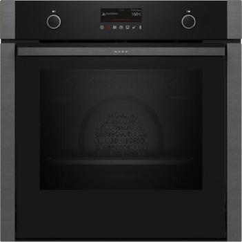 ARDEBO.de Neff B6ACP7AG3 N50 A+ Einbaubackofen, 59,4 cm breit, 71 L, Pyrolyse, 14 Heizarten, AirFry, CircoTherm, TFT Display, Drehknebel, Hide Tür, Graphite-Grey
