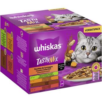 ARDEBO.de Whiskas Portionsbeutel Tasty Mix Multipack Country Collection in Sauce 24 x 85g