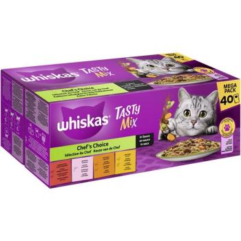 ARDEBO.de Whiskas Portionsbeutel Tasty Mix Multipack Mega Pack Chefs Choice in Sauce 40 x 85g