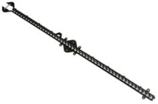 ARDEBO.de Devi DEVIclip C-C, Montagesteg für Heizleitung, Länge 1m, Rasterabstand 10mm, Kunsstoff, 10Stück (19805220)