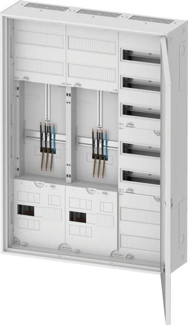 ARDEBO.de Eaton ZSD-ZZV-1100/APZ Zähler-Komplettschrank, vorverdrahtet, für 3-Punktbefestigung, bestehend aus 2x Zählerfeld / 1x Verteilerfeld inkl. APZ (191010)