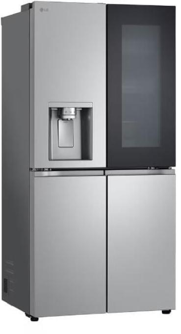 LG GMG761MBAE Stand Side-by-Side Kombination Multidoor, 83,5 cm breit, 508 L, InstaView, Wassertank, Eis-, Crushed Ice- und Wasserspender, WLAN, Metal Sorbet