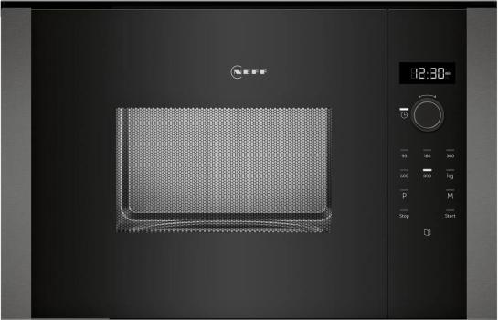 ARDEBO.de Neff HLAWD23G0 N50 Einbau Mikrowelle, 59,4 cm breit, 20 L, 5 Leistungsstufen, 7 Automatikprogramme, Graphite-Grey