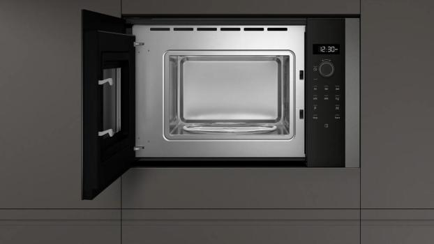 Neff HLAWD23G0 N50 Einbau Mikrowelle, 59,4 cm breit, 20 L, 5 Leistungsstufen, 7 Automatikprogramme, Graphite-Grey