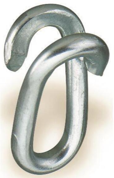 ARDEBO.de Erico Caddy KN30EG Notglied, galvanisch verzinkt, 100 Stück (380050)