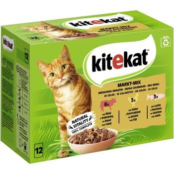 ARDEBO.de Kitekat Portionsbeutel Multipack Markt-Mix in Gelee 12x85g