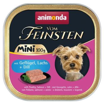 ARDEBO.de Animonda Dog vom Feinsten Mini Adult mit Geflügel, Lachs & Dill 100g