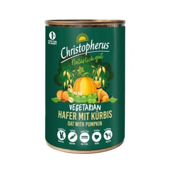 ARDEBO.de Christopherus Dose Vegetarian Hafer mit Kürbis 400g