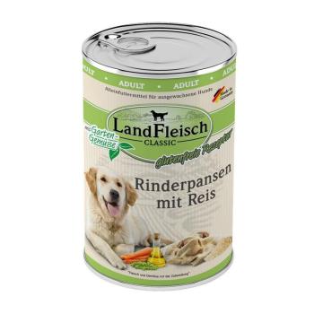 ARDEBO.de Landfleisch Dog Classic Rinderpansen mit Reis & Gartengemüse 400g