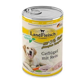 ARDEBO.de Landfleisch Dog Classic Geflügel mit Reis & Gartengemüse extra mager 400g