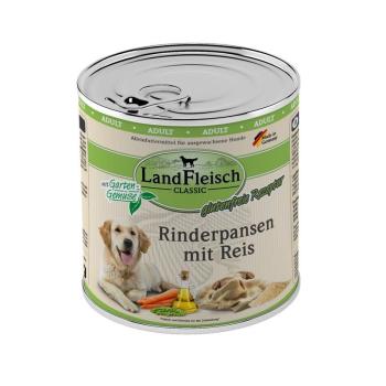 ARDEBO.de Landfleisch Dog Classic Rinderpansen mit Reis & Gartengemüse 800g