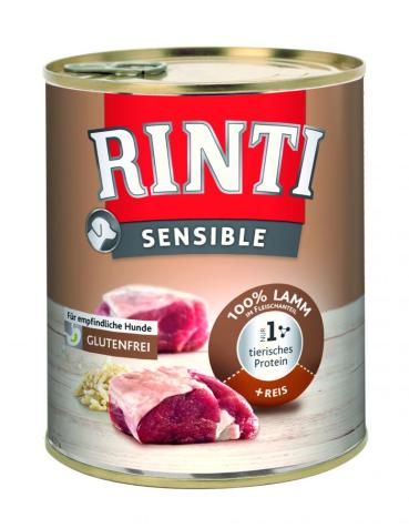 ARDEBO.de Rinti Dose Sensible Lamm & Reis 800 g