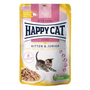 ARDEBO.de Happy Cat PB Young Meat in Sauce Kitten & Junior Land Geflügel 85g