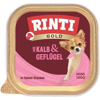 ARDEBO.de Rinti Schale Gold Mini Kalb & Geflügel 100g